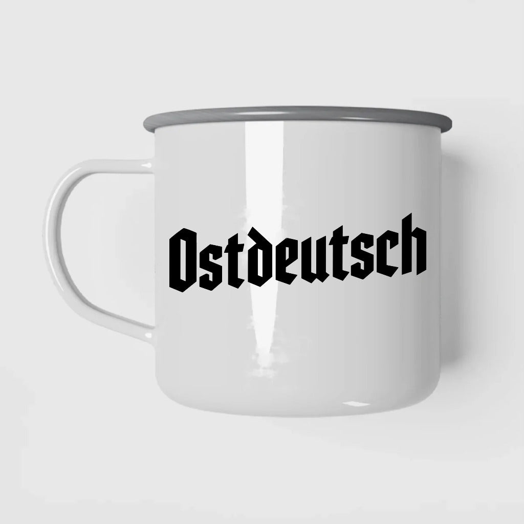 Juli | Ostdeutsch | Emaille Tasse